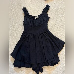 Urban outfitters black dress! Super preppy and a timeless piece you need!